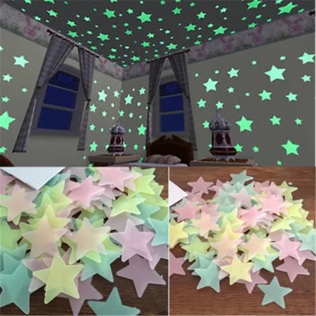étoiles fluorescentes - 50pcs3DStarsGlowInDarkLuminous™