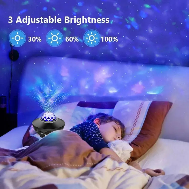 projecteur galaxie - Enceinte musicale Ocean Wave™
