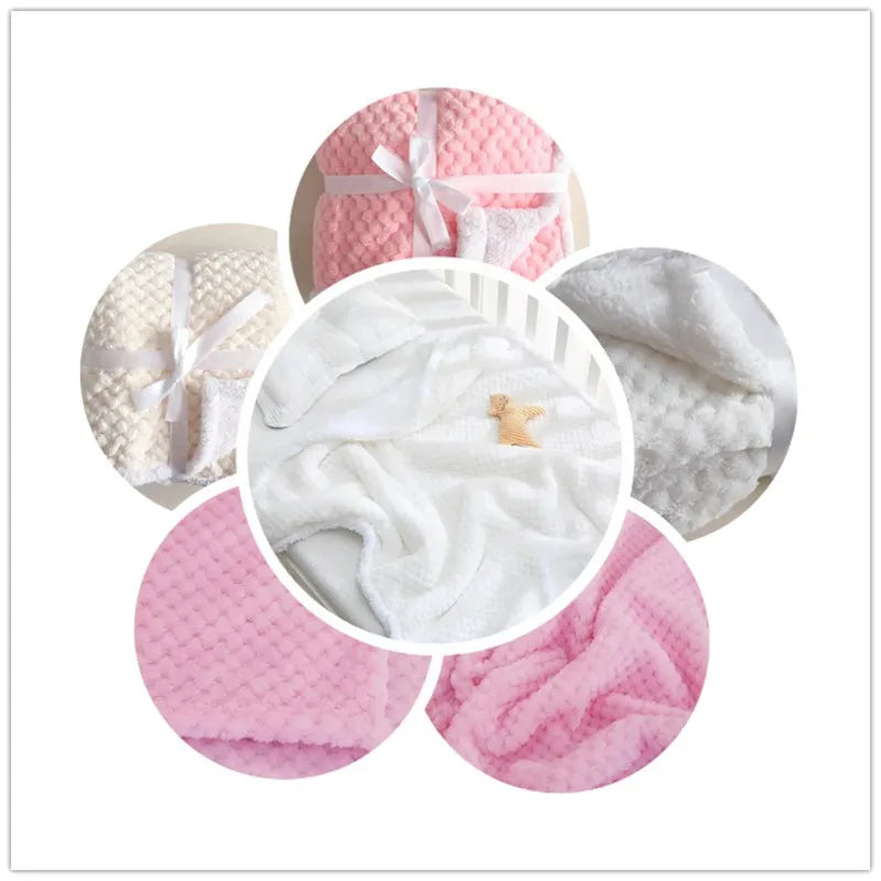 couverture bébé - NewbornThermalFleeceBlanketSoftSwaddle™