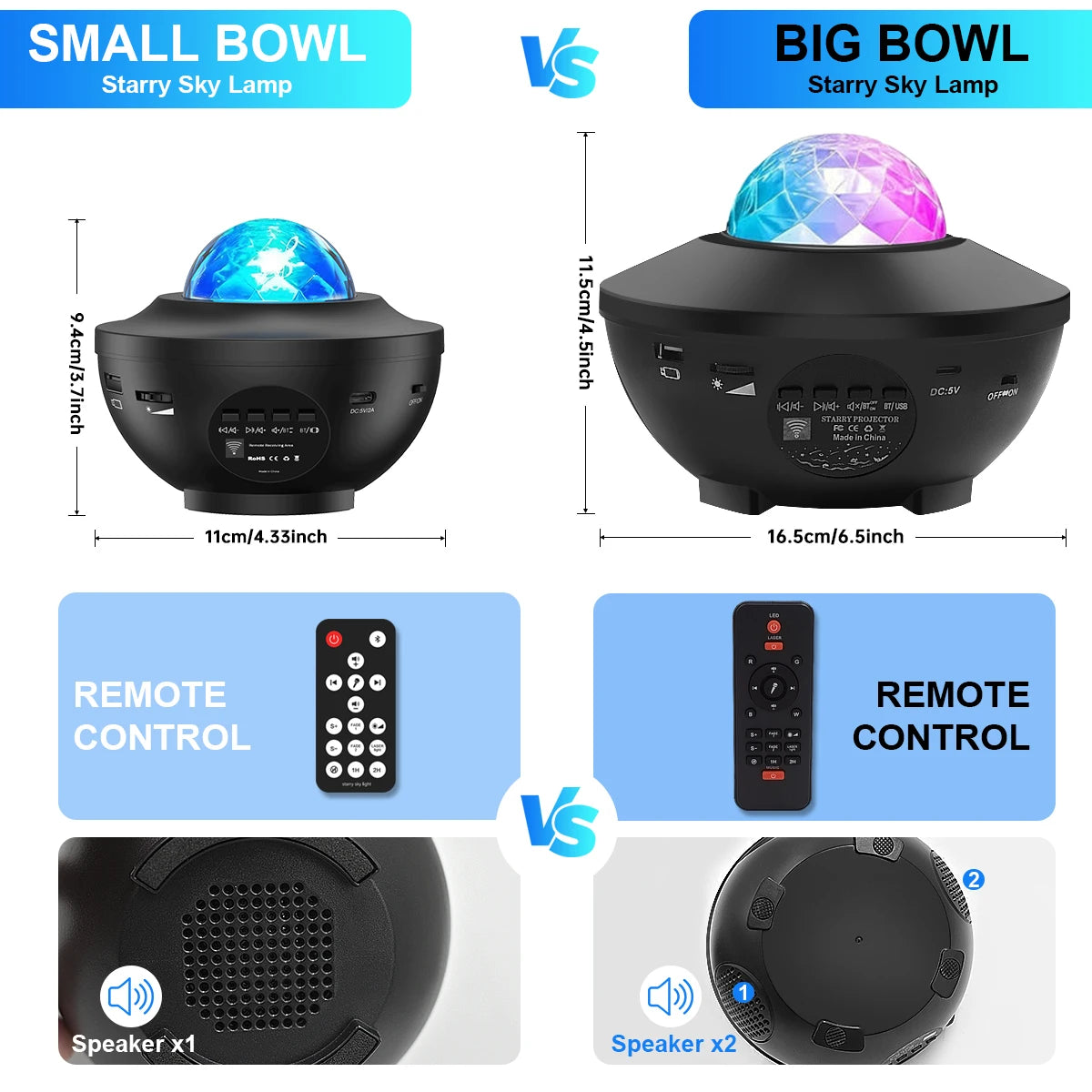 projecteur galaxie - Enceinte musicale Ocean Wave™