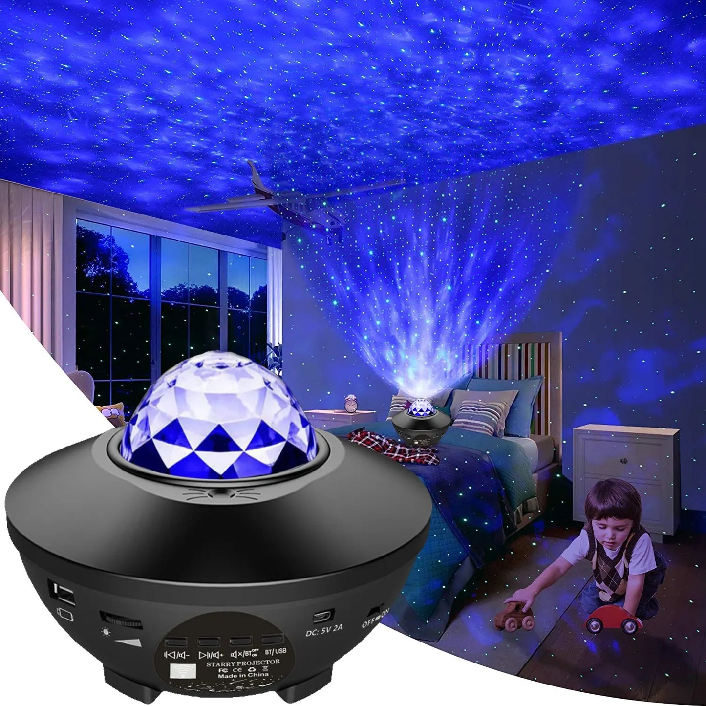 projecteur galaxie - Enceinte musicale Ocean Wave™