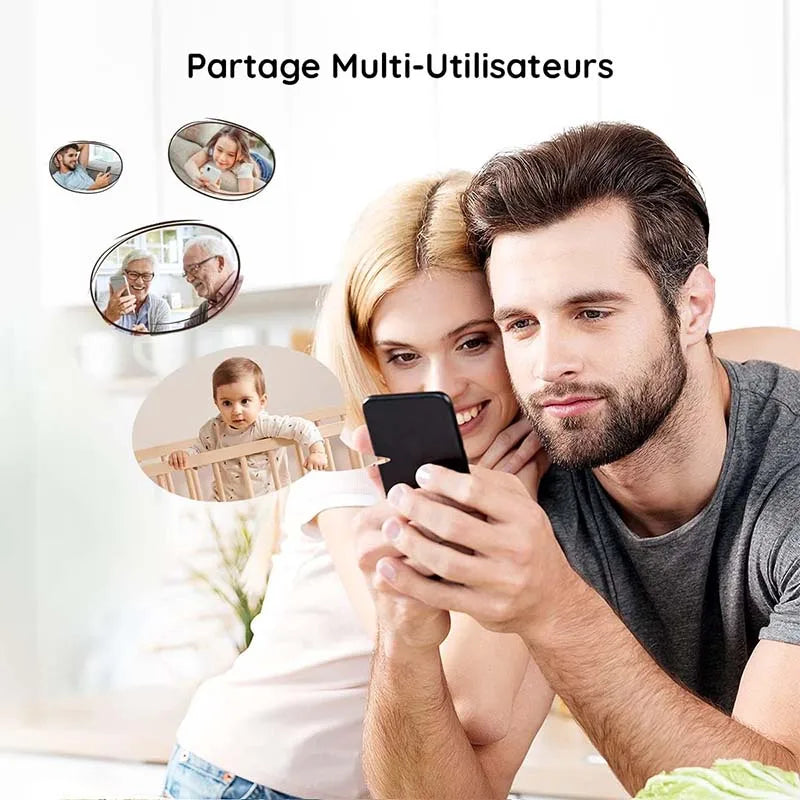 Moniteur vidéo pour bébé - verte