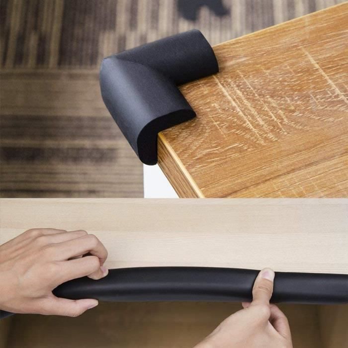 Protecteur de Coin de Table - BabySafetyCornerProtector™ - Noir - Bébé Surdoue