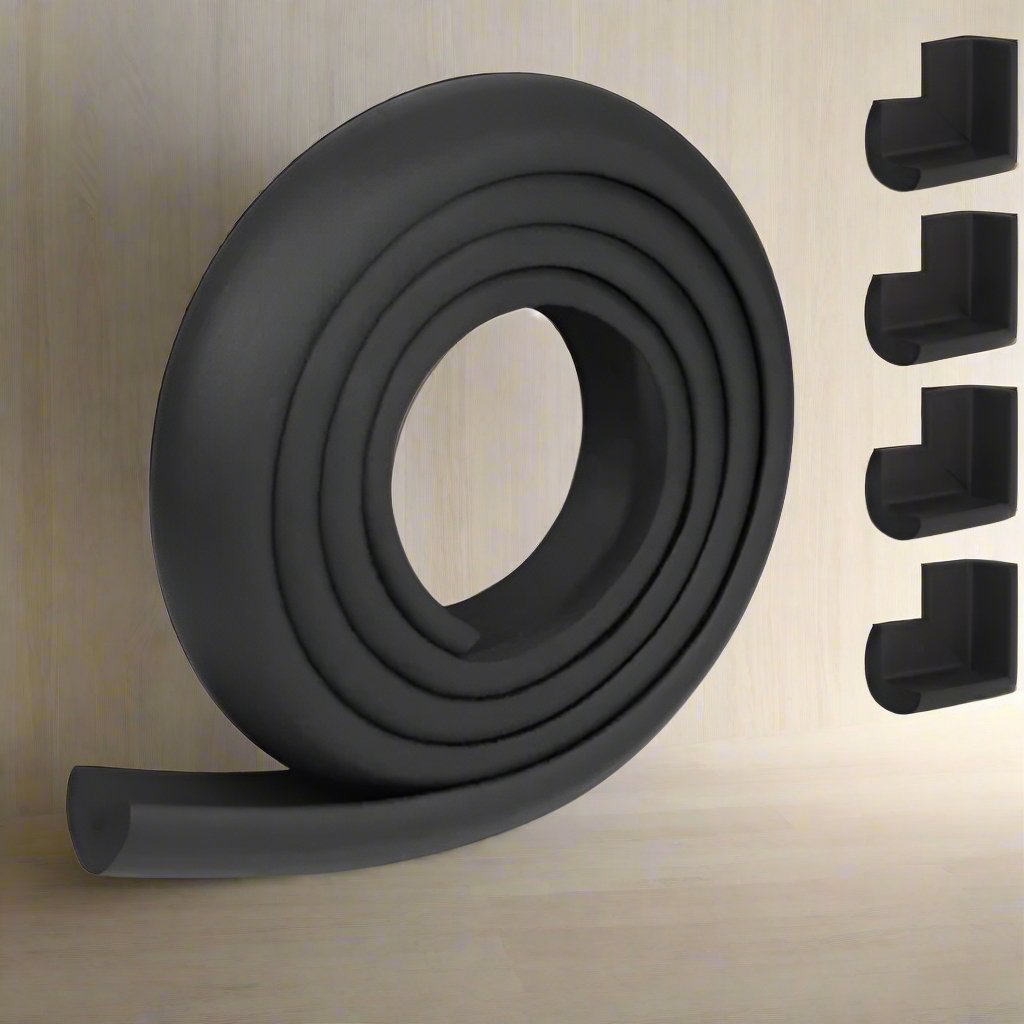 Protecteur de Coin de Table - BabySafetyCornerProtector™ - Noir - Bébé Surdoue