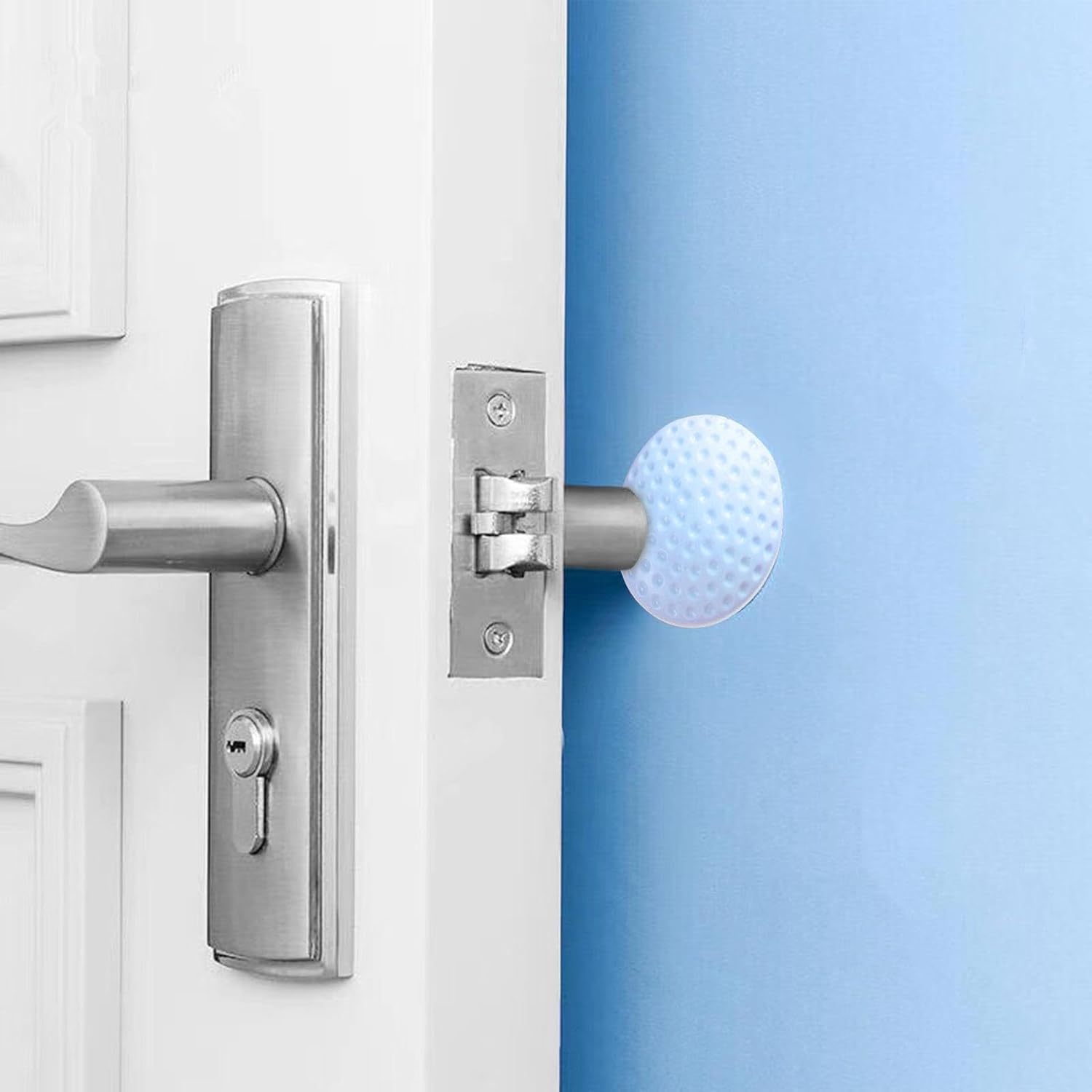 Butée de Porte - SecureStop™ - Bleu Pastel - Bébé Surdoue