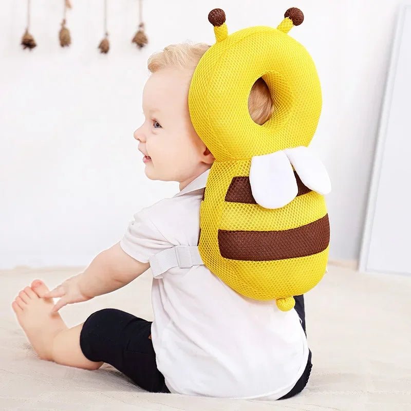 Coussin Bébé - BabyHeadBackProtector™ - Jaune - Bébé Surdoue